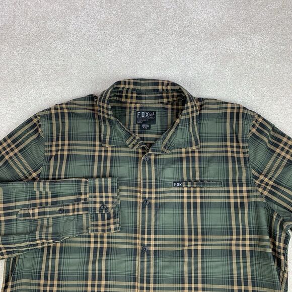 Fox Heritage Forged Plaid Long Sleeve Button Down Men’s Size XXL - Picture 1 of 14